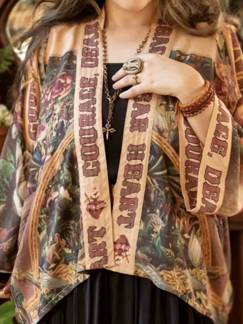 ⭐️MARKET OF STARS⭐️NWT! COURAGE DEAR HEART⭐️KIMONO⭐️
